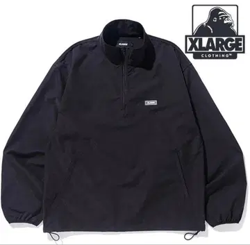 XLARGE 하프 지퍼 나일론 자켓 그린