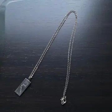 실버 펜던트 목걸이 약 21cm yu-ko 이름 각인