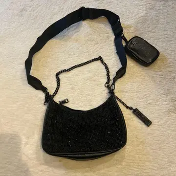 스티브 매든 2way 블랙 숄더백