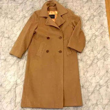 Dorland 100% 캐시미어 롱 코트 브라운