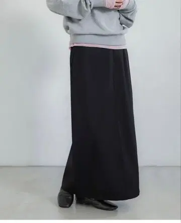 crewre 크루레 사이즈 1 백 턱 내로우 스커트