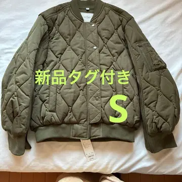 [택 포함 새상품] GU rokh 로크 퀼팅 블루종 R S