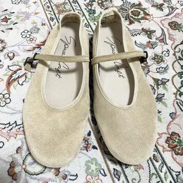 SPACE CRAFT 원 스트랩 가죽 플랫슈즈