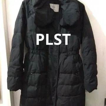 블랙 다운 자켓 PLST