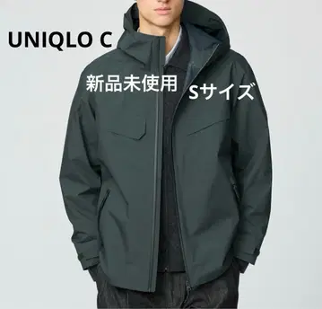 유니클로 미사용 새상품 UNIQLO C 블록 테크 후드티 (그린/S)