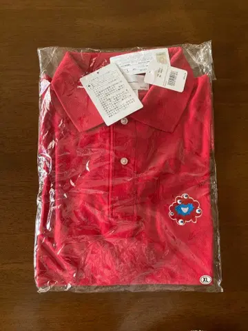 미야쿠미야쿠 빨간색 피케 셔츠 XL 사이즈 간사이 만박 공식