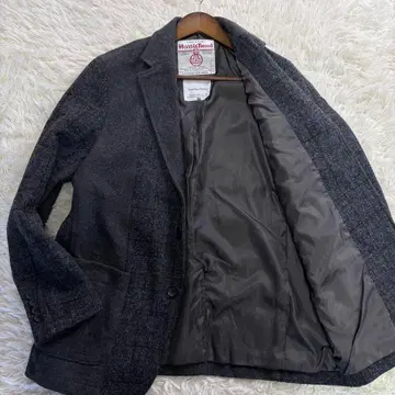 새상품급 Harris Tweed 해리스 트위드 M 클레이지 패턴 단회전