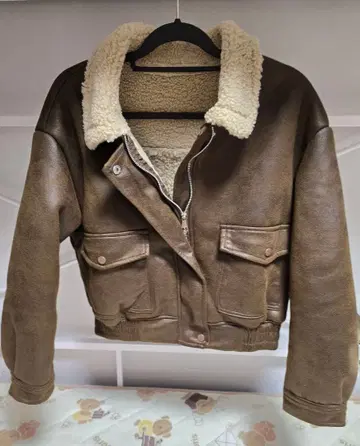 SpRay 브라운 무스탕 재킷