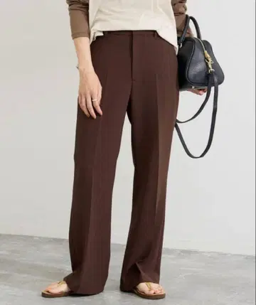 프레임워크 세미 플레어 팬츠 브라운 38