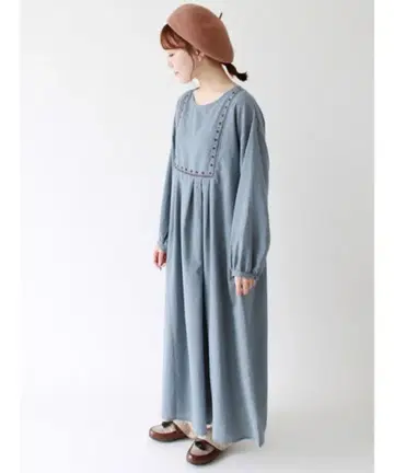 ehka sopo 에카 소포 기하학 패턴 자수 원피스