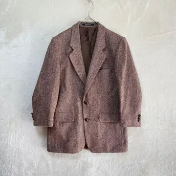 HarrisTweed/해리스 트위드 자켓/M/영국제 브라운