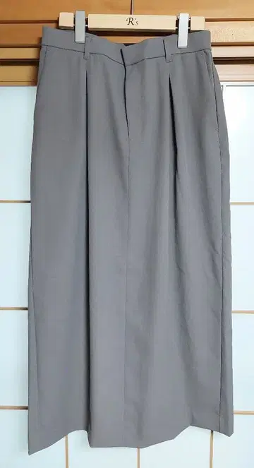 MUJI 발수 스커트 L 사이즈 카키 그레이