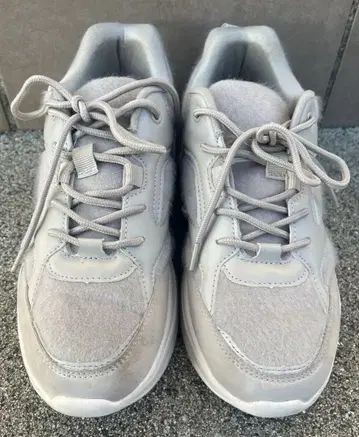 그레이 통굽 스니커즈 여성용