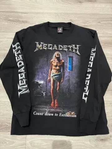 MEGADETH 메가데스 T셔츠 L 사이즈 giant제 풀 데코