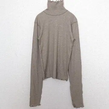 카스타네 | MIX 골지 메로우 하이넥 롱 T [ F ] 썸홀 스트레치