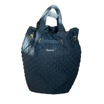 [INGEBORG] 퀼팅 2way 토트백/백팩 블랙