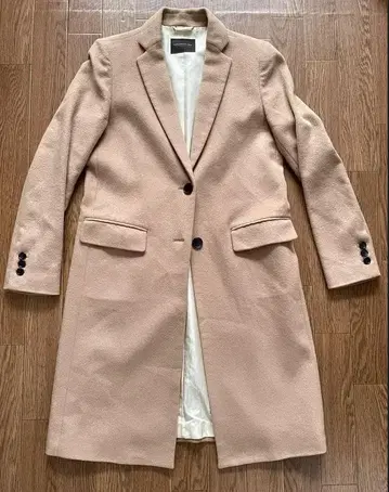 투모로우랜드 캐시미어 혼방 체스터 코트 카멜 36 S 일본제