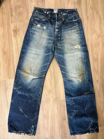 PRPS 데미지 가공 스트레이트 데님 28