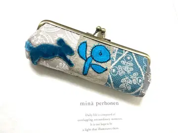 미나 페르호넨 quartet 블루 계열 패치워크 펜 케이스 m32