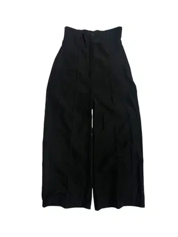 블랙 하이웨스트 와이드 팬츠 슬랙스