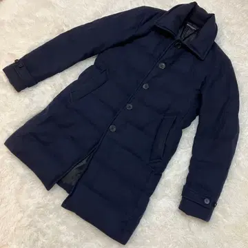 [레어] 저널 스탠다드 울 다운 코트 네이비 M