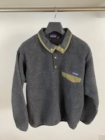 90s Patagonia 파타고니아 신틸라 스냅T 차콜 그레이