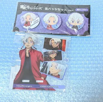 도쿄 리벤저스 쿠로카와 이자나 아크릴 스마트폰 스탠드 캔뱃지