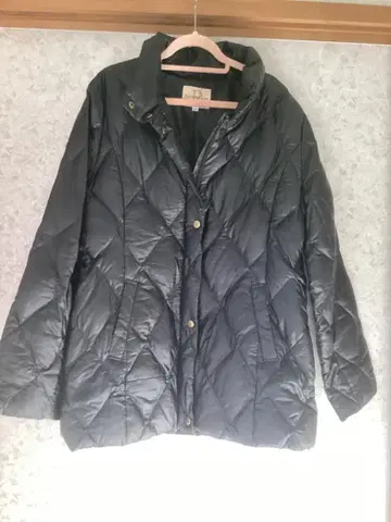 블랙 퀼팅 다운 자켓 9호 리센 recenture