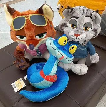 [ 주토피아 2 ] 닉 게일 리 파우버트 BIG 봉제 인형