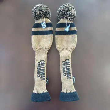 캘러웨이 시판품 니트 소재 폼폼 달린 브라운 갈색 블랙 UT용 커버