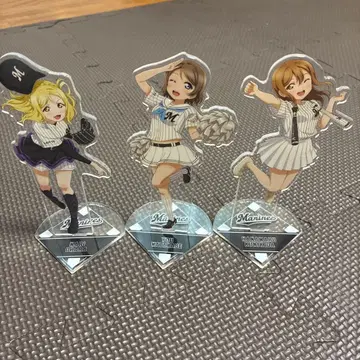 지바 롯데 마린스 아크릴 스탠드 3체 세트
