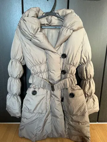 다운 자켓 허리 벨트 포함