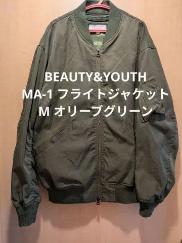 BEAUTY&YOUTH MA-1 플라이트 자켓 M 올리브 그린