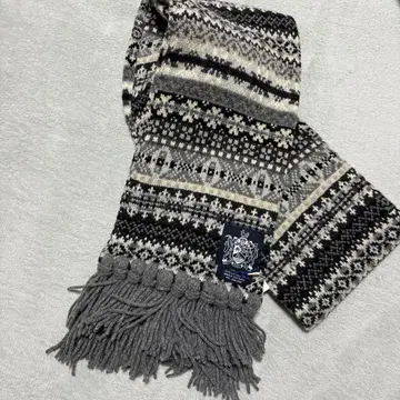 [15일까지 세일] drakes 스코틀랜드제 램스울 머플러 그레이 계열