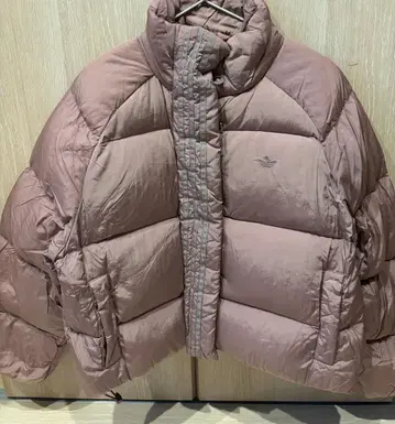 adidas L 사이즈 핑크 다운 자켓