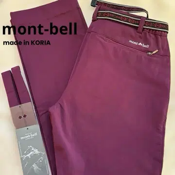 미사용 mont-bell 팬츠 속기모 서멀 의류 한국제