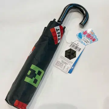 미사용 미개봉 마인크래프트 접이식 우산 마이크라 내풍 뼈 사양