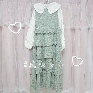 merry jenny petit flower 티어드 점프 스커트 덤 포함