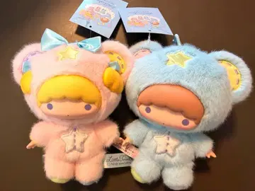 리틀트윈스타 키키라라 마스코트 홀더 별하늘의 엔젤 50주년