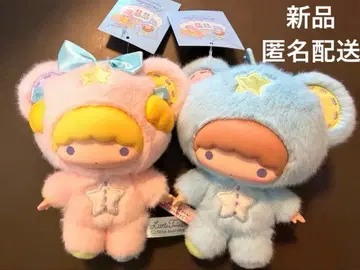 리틀트윈스타 키키라라 마스코트 홀더 별하늘의 엔젤 50주년