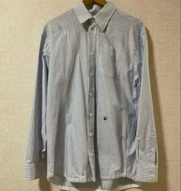 A.P.C. LACOSTE 스트라이프 긴팔 셔츠 블루