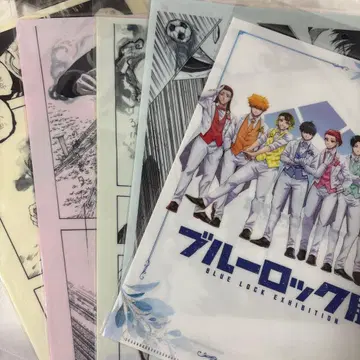 이토시 린, 하치라쿠, 치기리 A4 클리어 파일 블루 록 전 원화전 5