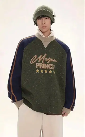 Mason Prince 래글런 슬리브 니트 아메카지 구제 의류 올드