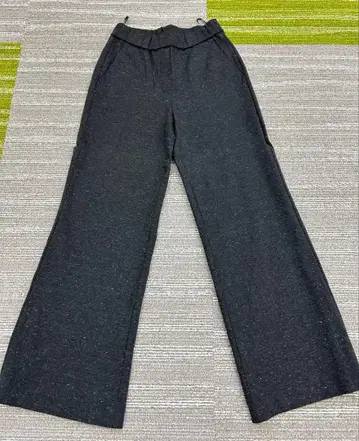 띠어리 다크 그레이 ( 멜란지 그레이 ) 와이드 팬츠