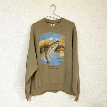 레인보우 그래픽 트레이닝복 베이지