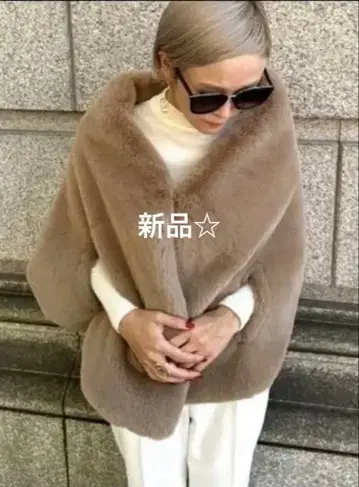 주말 가격 인하 새상품 JENNE 제뉴 리치 볼륨 퍼 케이프