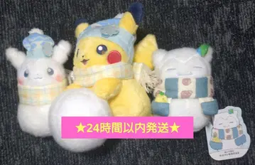 눈사람 눈놀이 봉제 인형 포켓몬 피카츄 카비곤