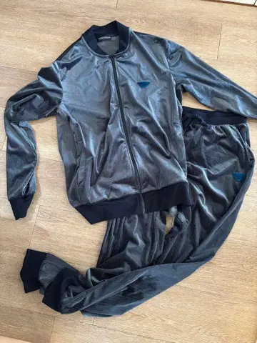 EMPORIO ARMANI (underwear) 벨로아 셋업 네이비