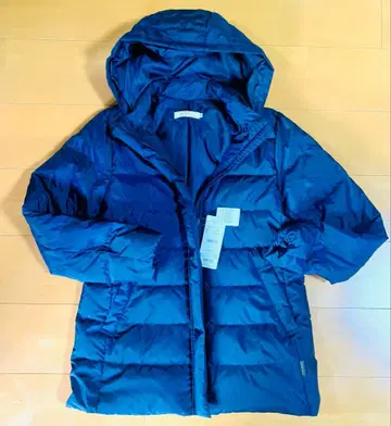 CROCODILE 후드 부착 다운 자켓 M 네이비 크로커다일