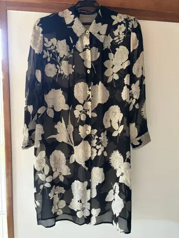 [ 새상품급 ] LEONARD 레오나르 시스루 롱 가디건